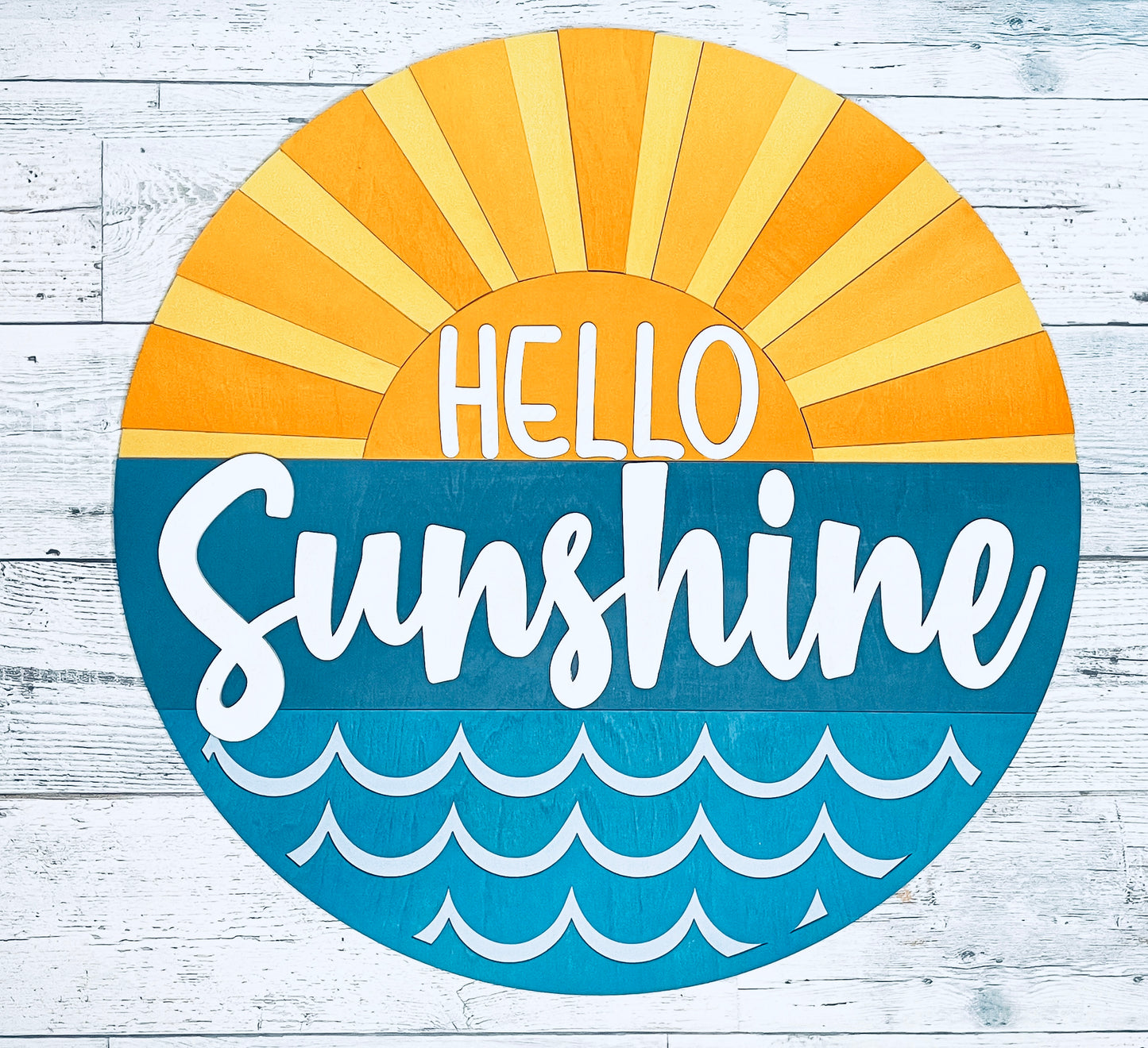Hello Sunshine - Sunshine Door Hanger - Door Decor - Front Porch Decorations - Summer Decorations - Wall Hangings