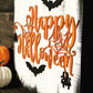 Happy Halloween Sign - Spooky Halloween Decor - Distressed Wood Sign