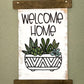 Welcome Home Succulent Sign - Entryway Decor - Plant Lover