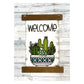 Succulent Welcome Sign - Plant Decor - Entryway Decor - Wood Scroll Sign