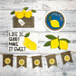Lemon Tiered Tray Set - Lemon Decor Tier Tray - Farmhouse Decorative Tray