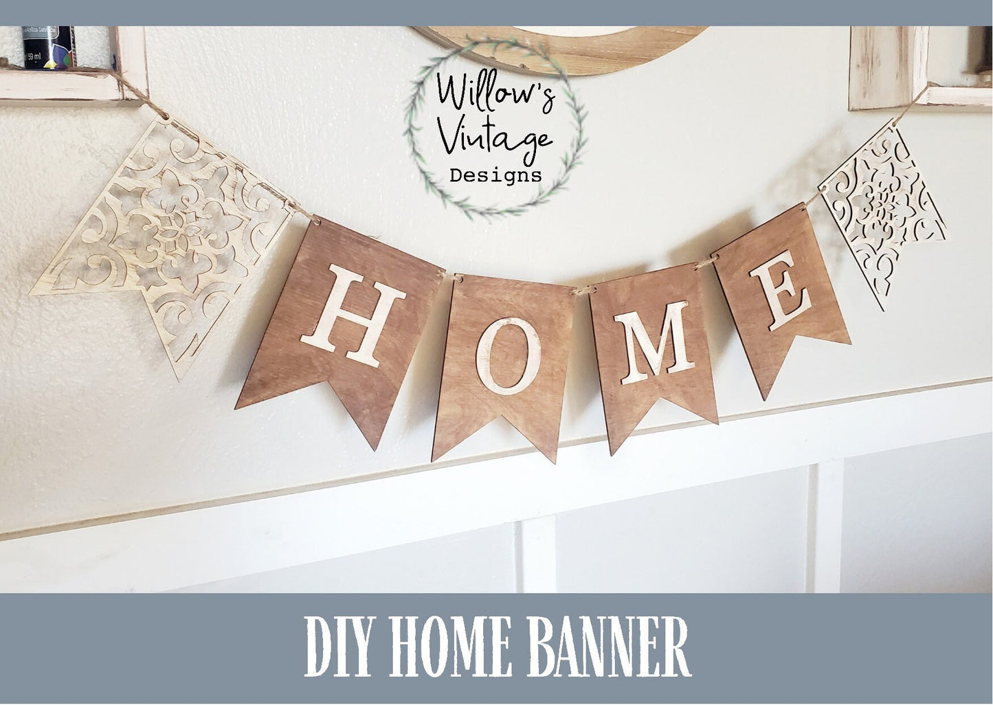 DIY Home Banner - Unfinished Wood Blanks - DIY Craft Kit - Everyday Decor