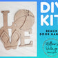 DIY Beach Door Hanger - Flip Flop Beach Ball Sign - Unfinished Wood Blanks - DIY Craft Kit - Summer Decor